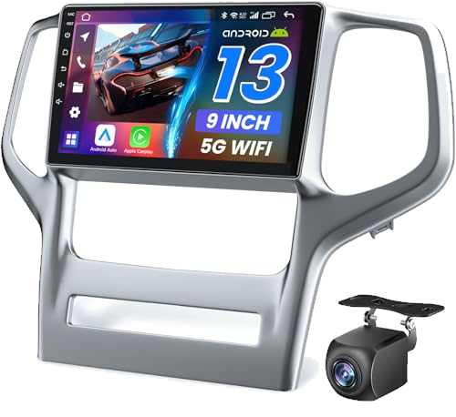 64G Car Radio Stereo for Jeep Grand Cherokee 2011 2012 2013: Upgrade Wireless Carplay Android Auto 1280 * 800 Touch Screen Head Unit Bluetooth GPS Navigation 5GWiFi FM Backup Camera